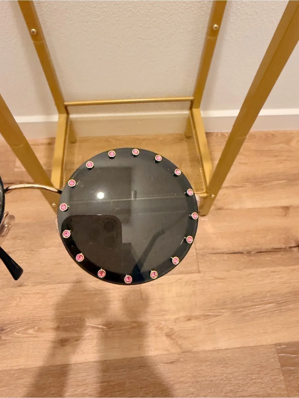 Valentino VA 2010 B 300387 Light Gold Round Sunglasses